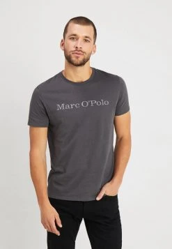 Marc O'Polo T-Shirt Print - Gray Pinstripe | Herren
