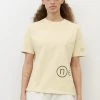 Marc O'Polo MIT ERDPIGMENTEN GEFÄRBT - T-Shirt Print - Lemon Sorbet | Damen