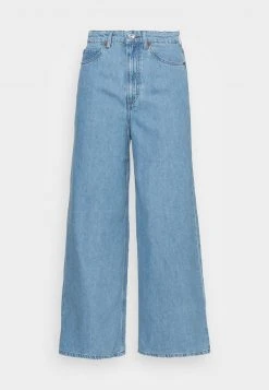Marc O'Polo TROUSER WIDE FIT CULOTTE LENGTH HIGH WAIST - Flared Jeans - Light Linen Wash | Damen -Marc O'Polo Verkäufe 3b2028fe48d24933a879342cc8b2c328