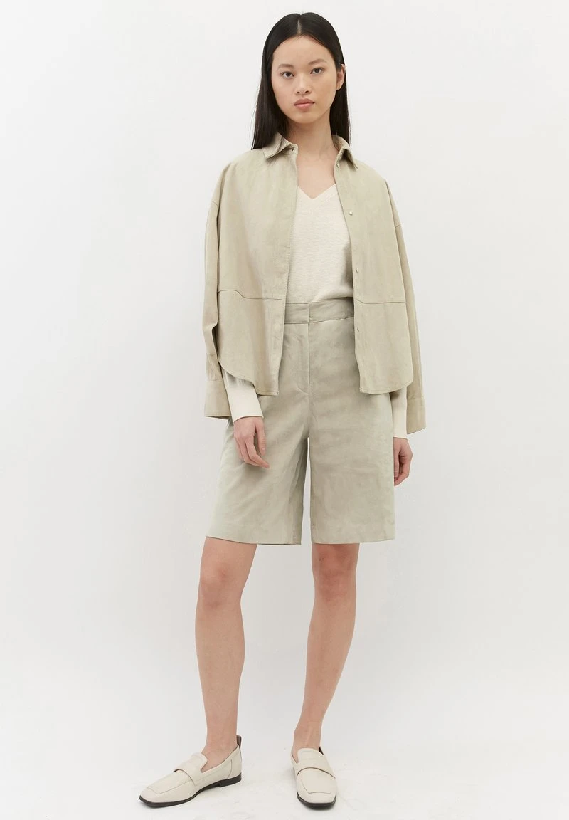 Marc O'Polo Lederhose - Herbal Steam | Damen 2 Marc O'Polo Lederhose - Herbal Steam | Damen – Bild 2