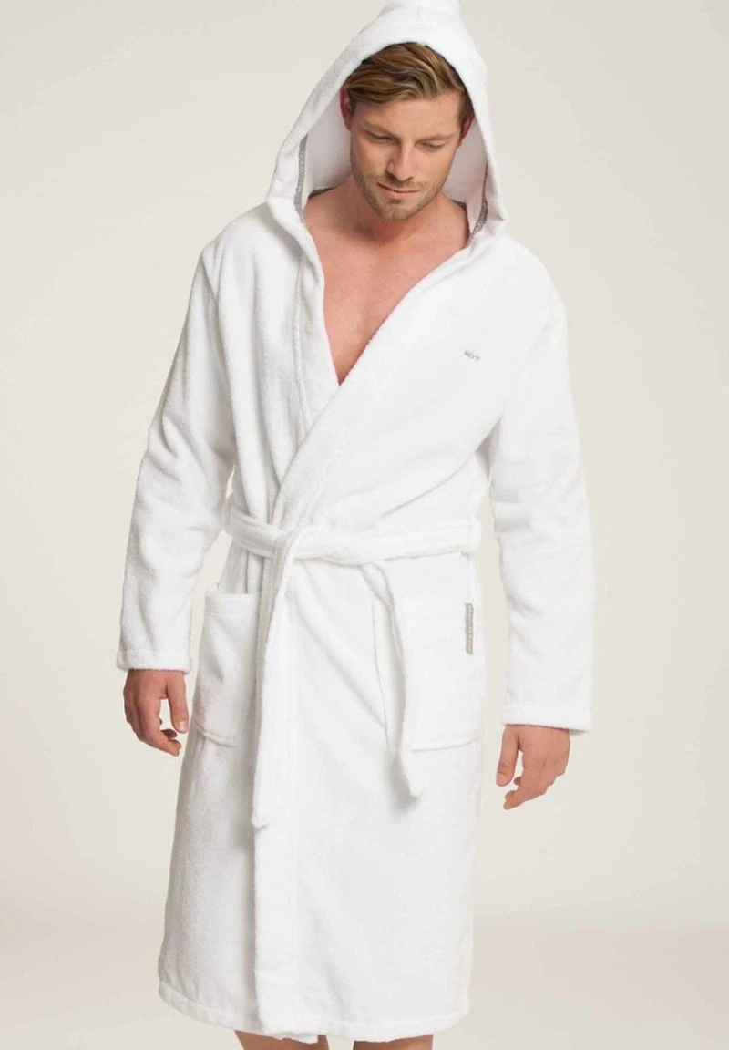 Marc O'Polo BADEMANTEL MIT KAPUZE LÄNGE - Bademantel - White | Herren 1 Marc O'Polo BADEMANTEL MIT KAPUZE LÄNGE - Bademantel - White | Herren