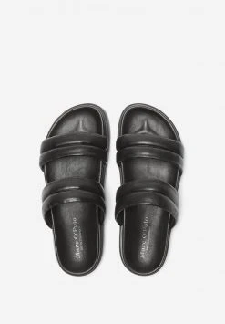 Marc O'Polo Damen MIT GEPADDETEN VOLUMEN DETAILS - Pantolette Flach - Black -Marc O'Polo Verkäufe 3edfc3f419204d86b48cbd8950de6ca5