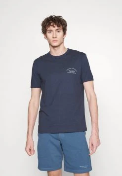 Marc O'Polo SHORT SLEEVE CREW NECK PRINT - T-Shirt Print - Dark Navy | Herren