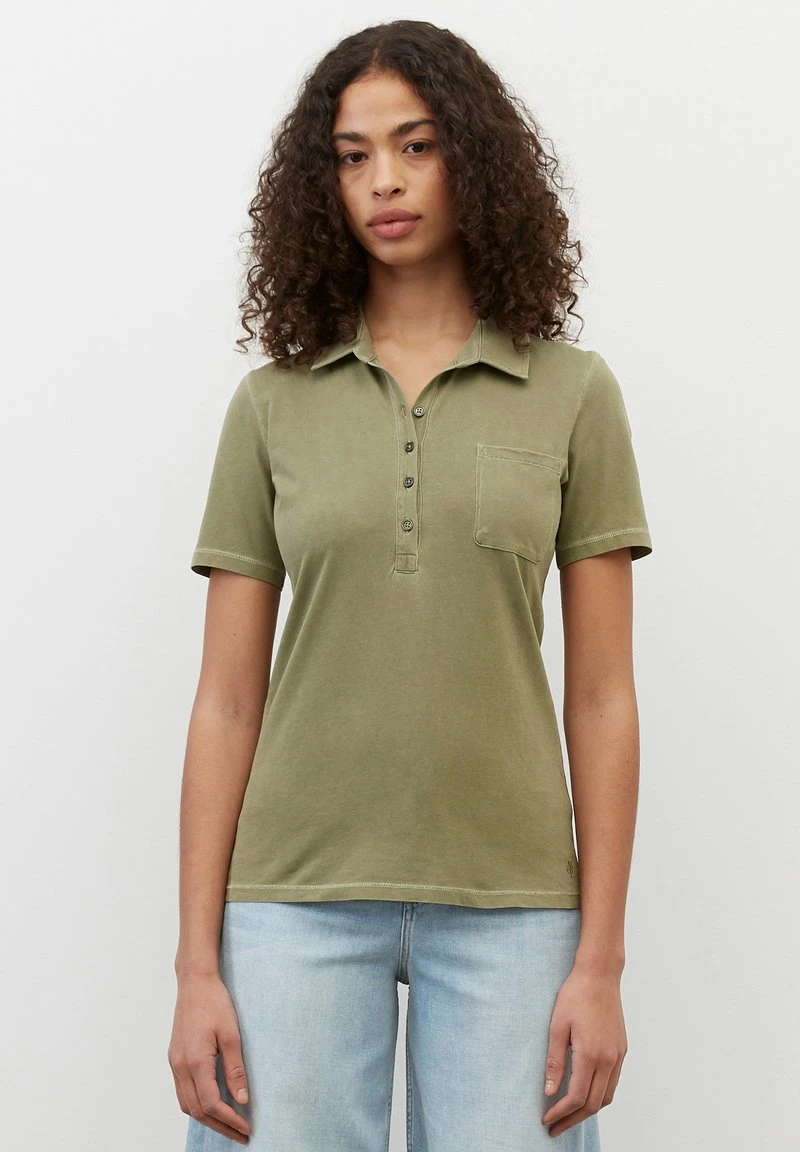 Marc O'Polo Damen Poloshirt - Hazy Forest 1 Marc O'Polo Damen Poloshirt - Hazy Forest