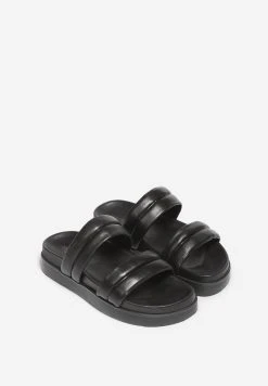 Marc O'Polo Damen MIT GEPADDETEN VOLUMEN DETAILS - Pantolette Flach - Black -Marc O'Polo Verkäufe 4159773a12de4f5eafed8b6d2f9ed074