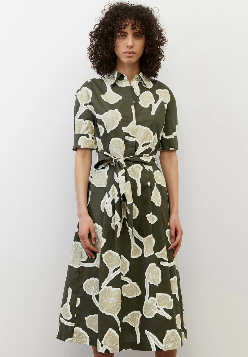 Marc O'Polo PAPERTOUCH POPELINE - Blusenkleid - Dark Green | Damen 1 Marc O'Polo PAPERTOUCH POPELINE - Blusenkleid - Dark Green | Damen