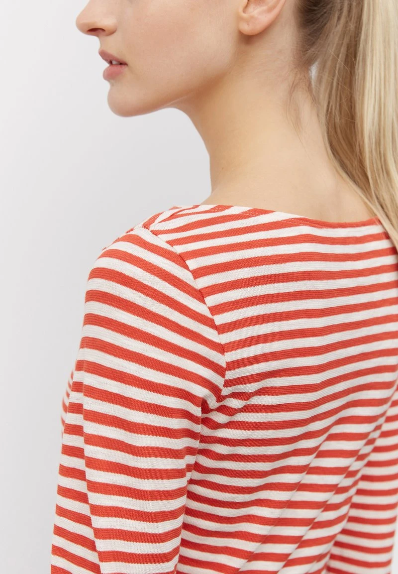 BOAT NECK - Langarmshirt - bloody orange Marc O'Polo BOAT NECK - Langarmshirt - Bloody Orange | Damen -Marc O'Polo Verkäufe 43548a67efaf4480a536a8fe134144d5