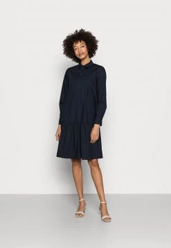 Marc O'Polo Damen DRESS FLARED STYLE - Blusenkleid - Night Sky