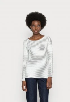 Marc O'Polo T-SHIRT LONG SLEEVE ROUND NECK STRIPED - Langarmshirt - Multi/deep Sky | Damen