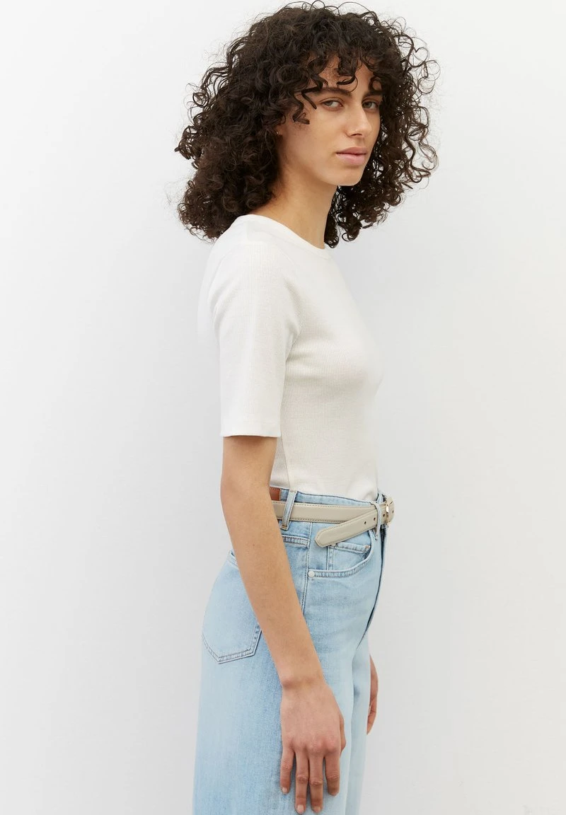 Marc O'Polo T-Shirt Basic - White Cotton | Damen 3 Marc O'Polo T-Shirt Basic - White Cotton | Damen – Bild 3
