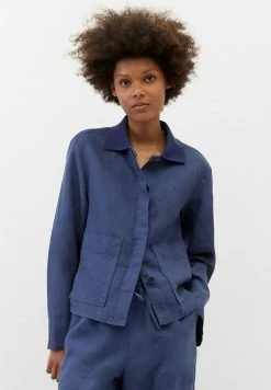 Marc O'Polo STYLE, HIDDEN PLACKET, ATTACHED POCKETS, COLL - Leichte Jacke - Noble Blue | Damen