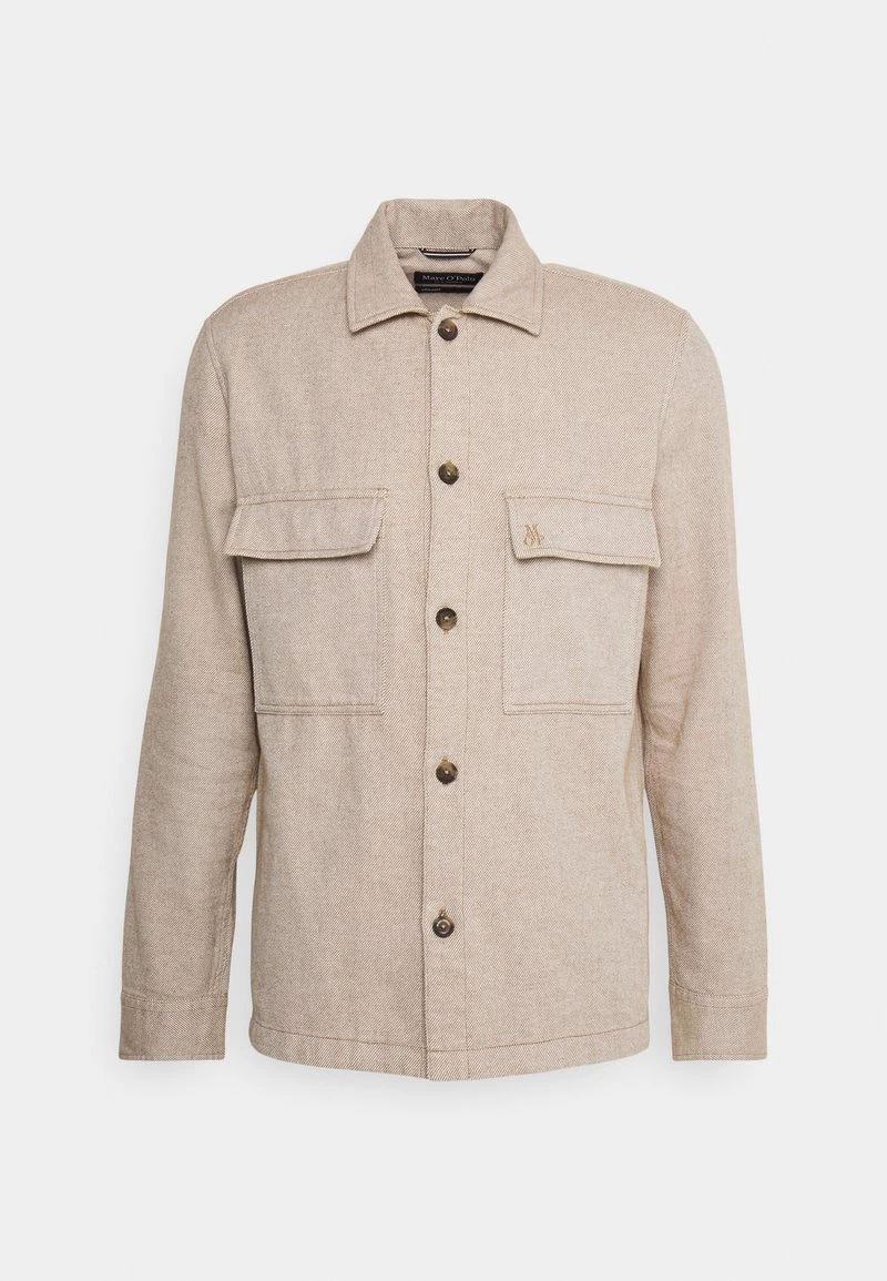 Marc O'Polo OVERSHIRT LONG SLEEVE TWO FLAP POCKETS - Jeansjacke - Multi/linen White | Herren 5 Marc O'Polo OVERSHIRT LONG SLEEVE TWO FLAP POCKETS - Jeansjacke - Multi/linen White | Herren – Bild 5
