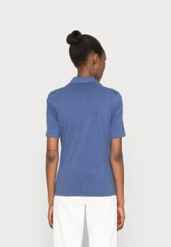 Marc O'Polo Damen SHORT SLEEVE GARMENT DYED - Poloshirt - Noble Blue -Marc O'Polo Verkäufe 476d0e7448094d538667790668ec1072