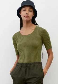 Marc O'Polo T-Shirt Basic - Olive Grove | Damen