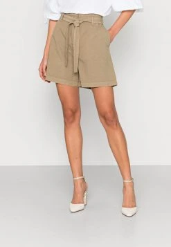 Marc O'Polo PAPERBAG STYLE, WIDE LEG - Shorts - Hazy Forest | Damen