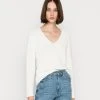 Marc O'Polo Strickpullover - White Cotton | Damen