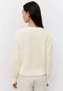 Marc O'Polo Damen Strickpullover - White Cotton -Marc O'Polo Verkäufe 4c4c649ba4a04cf1bd805051204c6c1b