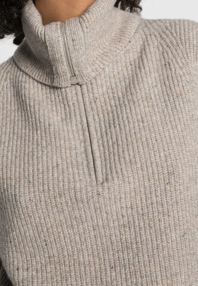 SLEEVELESS STAND UP COLLAR WITH ZIPPER - Strickpullover - winter wheat melange Marc O'Polo SLEEVELESS STAND UP COLLAR WITH ZIPPER - Strickpullover - Winter Wheat Melange | Damen -Marc O'Polo Verkäufe 4cd1fb48104849e2afa9abc069e54e4a