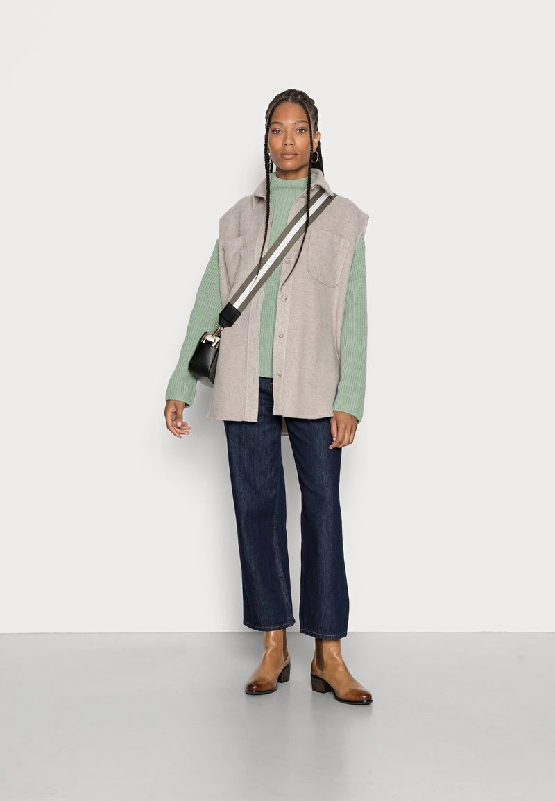 Marc O'Polo SLEEVE STAND UP COLLAR - Strickpullover - Breezy Mint | Damen 2 Marc O'Polo SLEEVE STAND UP COLLAR - Strickpullover - Breezy Mint | Damen – Bild 2