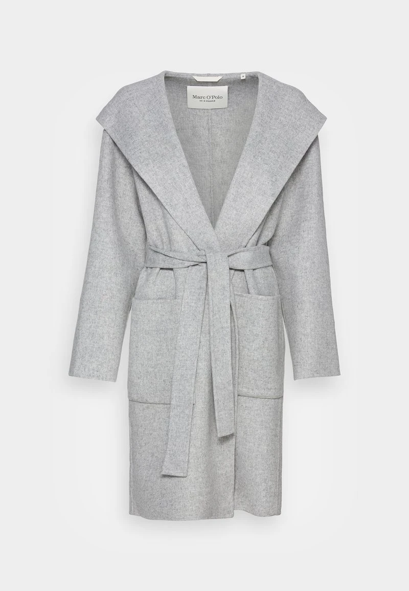 Marc O'Polo REAL DOUBLE FACE WORKMANSHIP DETAILS COAT HOOD BELT - Klassischer Mantel - Foggy Melange | Damen 4 Marc O'Polo REAL DOUBLE FACE WORKMANSHIP DETAILS COAT HOOD BELT - Klassischer Mantel - Foggy Melange | Damen – Bild 4