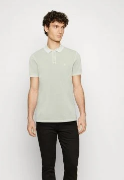 Marc O'Polo SHORT SLEEVE RIB DETAILS SLITS AT HEM - Poloshirt - Pistachio Gray | Herren