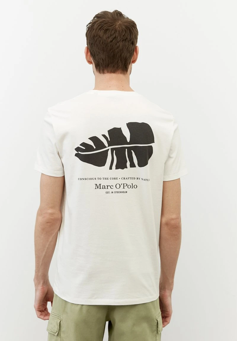 Marc O'Polo T-Shirt Print - Egg White | Herren 2 Marc O'Polo T-Shirt Print - Egg White | Herren – Bild 2