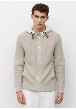 Marc O'Polo Strickjacke - Gray Silk | Herren