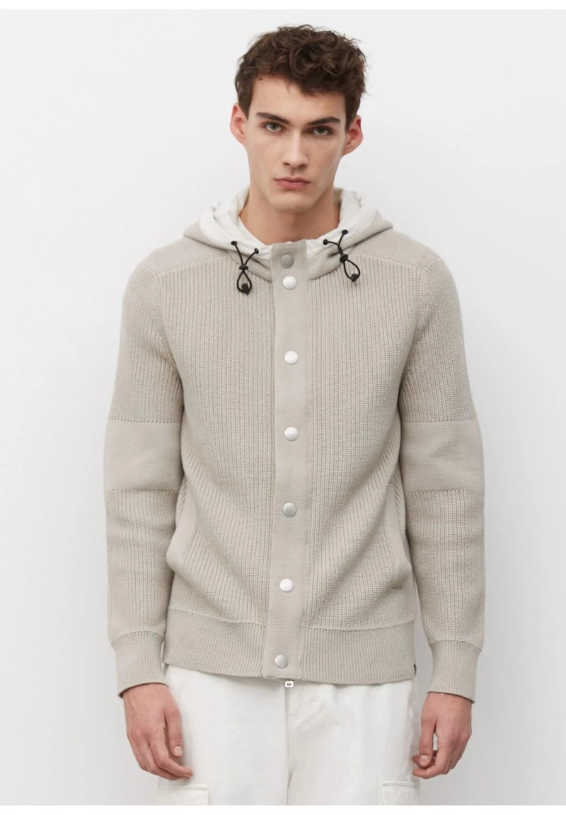 Marc O'Polo Strickjacke - Gray Silk | Herren 1 Marc O'Polo Strickjacke - Gray Silk | Herren