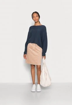 Marc O'Polo LONGSLEEVE MODERN WIDE FIT RICE CORN STRUCTURE - Strickpullover - Breezy Sea | Damen