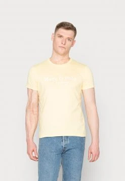 Marc O'Polo Herren SHORT SLEEVE ROUND NECK CLASSIC INSIDE - T-Shirt Print - Misted Yellow