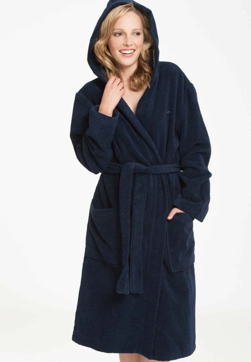 BADEMANTEL MIT KAPUZE LÄNGE - Bademantel - navy-blue Marc O'Polo Damen BADEMANTEL MIT KAPUZE LÄNGE - Bademantel - Navy-blue -Marc O'Polo Verkäufe 58466cbdedfb44bebae899dfe14e5baf