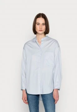 Marc O'Polo BLOUSE LONG SLEEVE STAND UP COLLAR LONG SHAPE BUTTON DOWN - Hemdbluse - Morning Dew | Damen