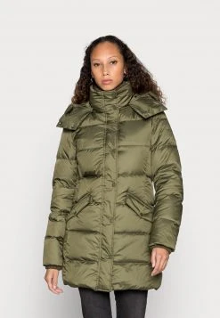 Marc O'Polo MIDDLE LENGTH DETACHABLE HOOD - Daunenmantel - Natural Olive | Damen