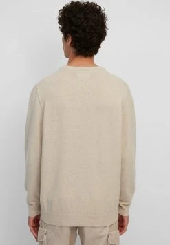Marc O'Polo HOCHWERTIGER MIX - Strickpullover - Linen White | Herren -Marc O'Polo Verkäufe 5b56baf026e240b1a6b896106b63f388