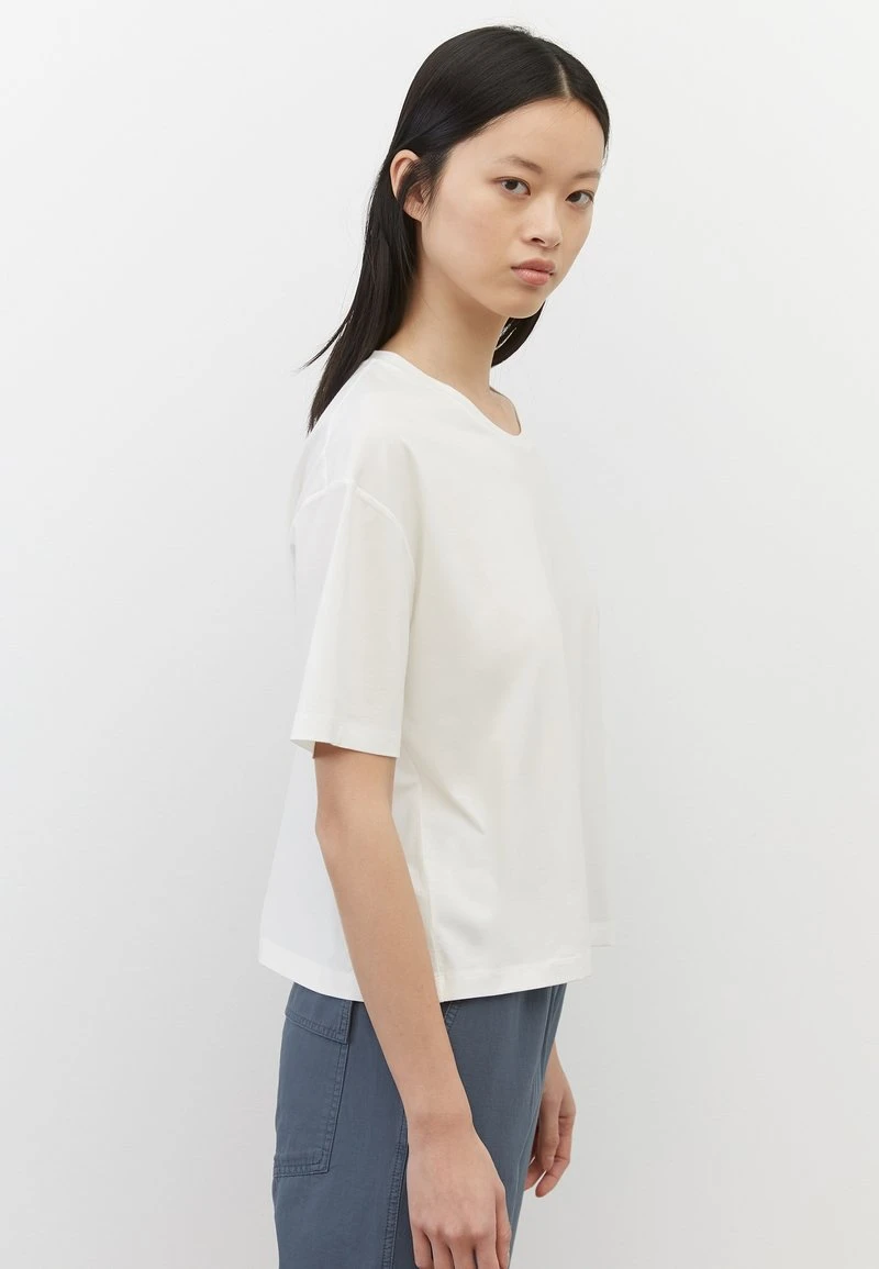 Marc O'Polo Damen FLIESSENDEM - T-Shirt Basic - Salty White 5 Marc O'Polo Damen FLIESSENDEM - T-Shirt Basic - Salty White – Bild 5