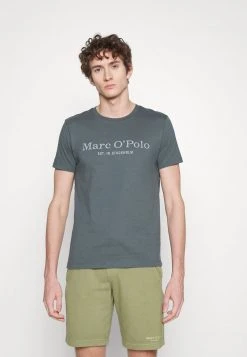 Marc O'Polo SHORT SLEEVE ROUND NECK CLASSIC - T-Shirt Print - Mangrove | Herren