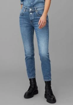 Marc O'Polo Damen Jeans Relaxed Fit - Blue Denim