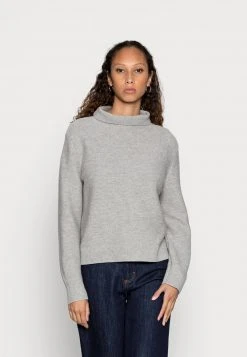 Marc O'Polo LONGSLEEVE ROUND-NECK LINKS STRUCTURE - Strickpullover - Foggy Melange | Damen