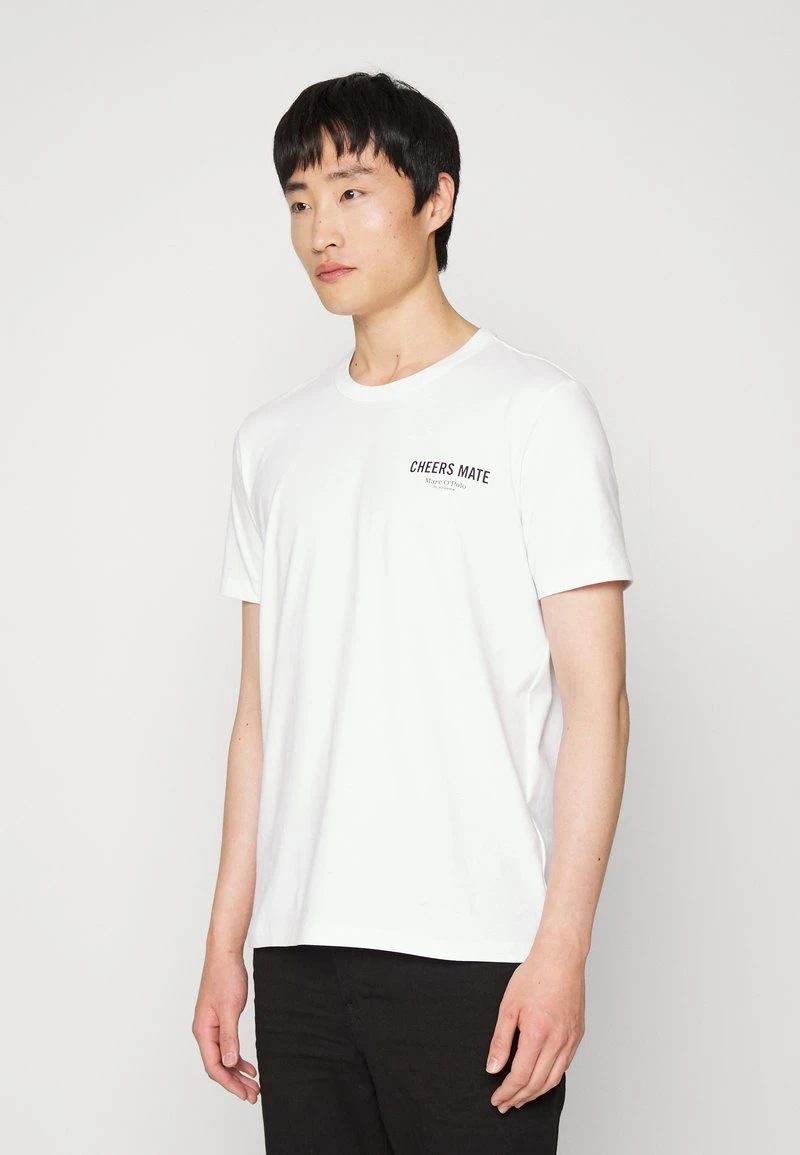 Marc O'Polo SHORT SLEEVE CREW NECK - T-Shirt Print - White | Herren 1 Marc O'Polo SHORT SLEEVE CREW NECK - T-Shirt Print - White | Herren