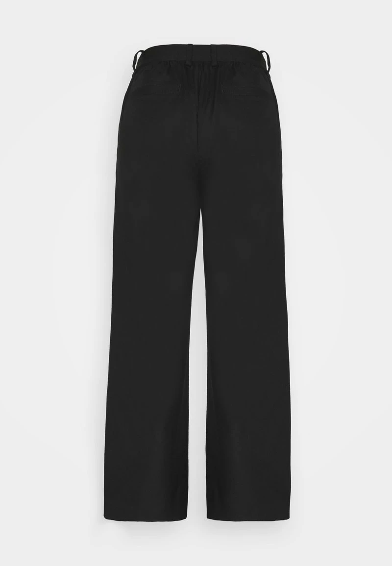 Marc O'Polo PANTS WIDE LEG MEDIUM RISE CROPPED ELASTIC AT BACK - Stoffhose - Black | Damen 2 Marc O'Polo PANTS WIDE LEG MEDIUM RISE CROPPED ELASTIC AT BACK - Stoffhose - Black | Damen – Bild 2