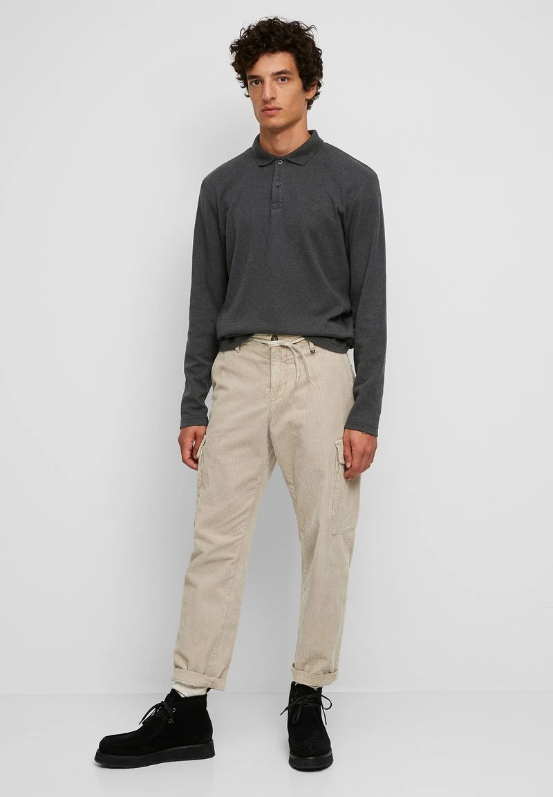 Marc O'Polo Herren Poloshirt - Dark Grey Melange 2 Marc O'Polo Herren Poloshirt - Dark Grey Melange – Bild 2