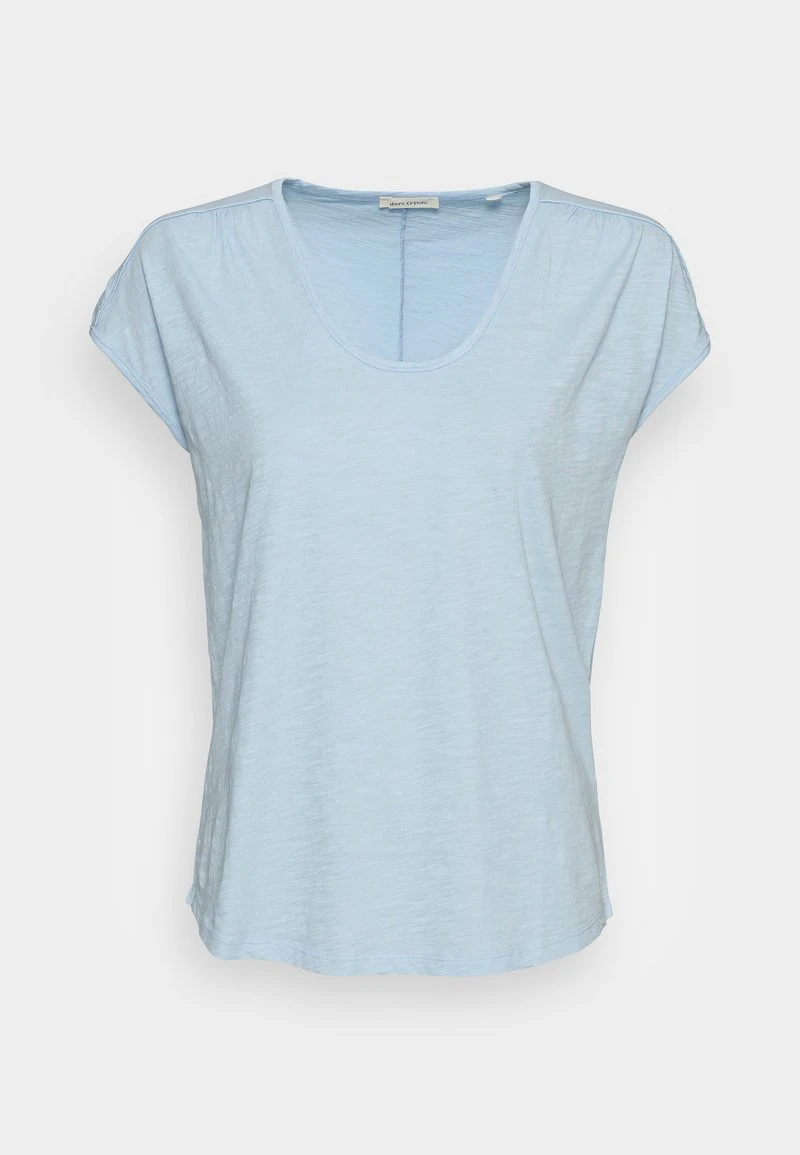 Marc O'Polo SHORT-SLEEVE DEEP ROUND-NECK - T-Shirt Basic - Sunny Sky | Damen 4 Marc O'Polo SHORT-SLEEVE DEEP ROUND-NECK - T-Shirt Basic - Sunny Sky | Damen – Bild 4