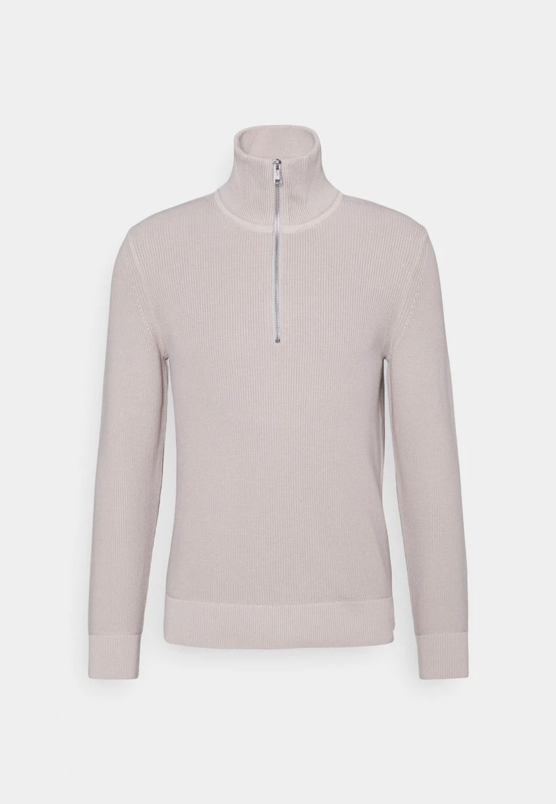 Marc O'Polo STAND UP COLLAR WITH ZIPPER - Strickpullover - Gray Silk | Herren 1 Marc O'Polo STAND UP COLLAR WITH ZIPPER - Strickpullover - Gray Silk | Herren