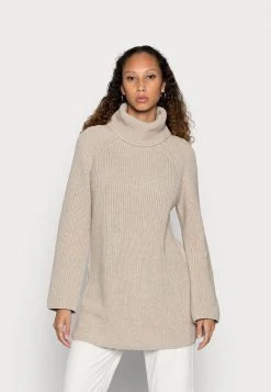 Marc O'Polo LONGSLEEVE TURTLE NECK RAGLAN SLEEVE - Strickpullover - Winter Wheat Melange | Damen