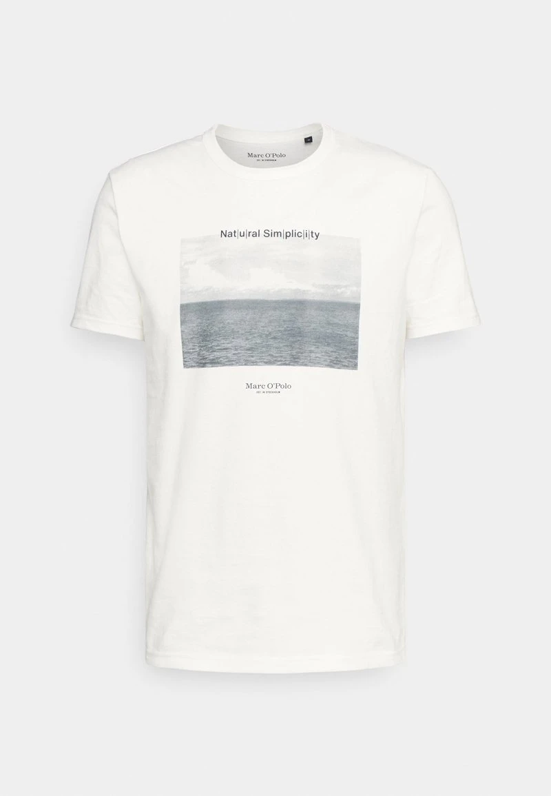 Marc O'Polo T-Shirt Print - Egg White | Herren 4 Marc O'Polo T-Shirt Print - Egg White | Herren – Bild 4