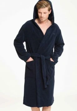 Marc O'Polo BADEMANTEL MIT KAPUZE LÄNGE - Bademantel - Navy-blue | Herren