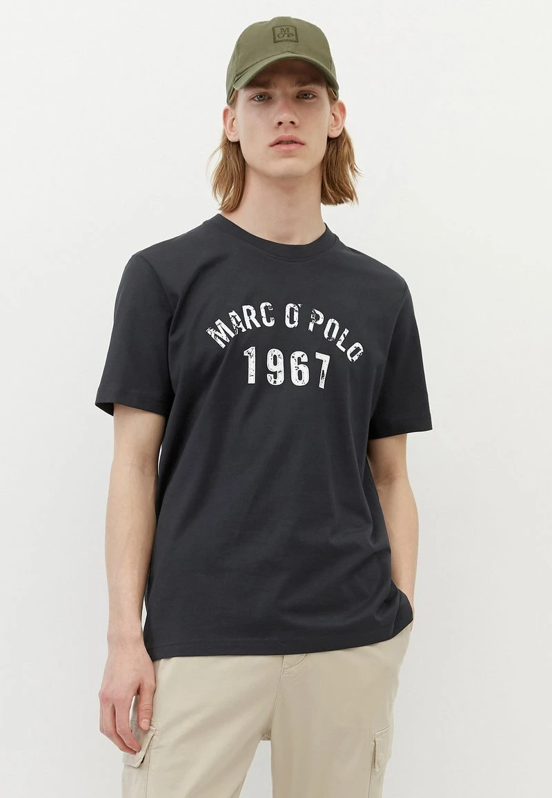 Marc O'Polo Herren T-Shirt Print - Dark Navy 1 Marc O'Polo Herren T-Shirt Print - Dark Navy