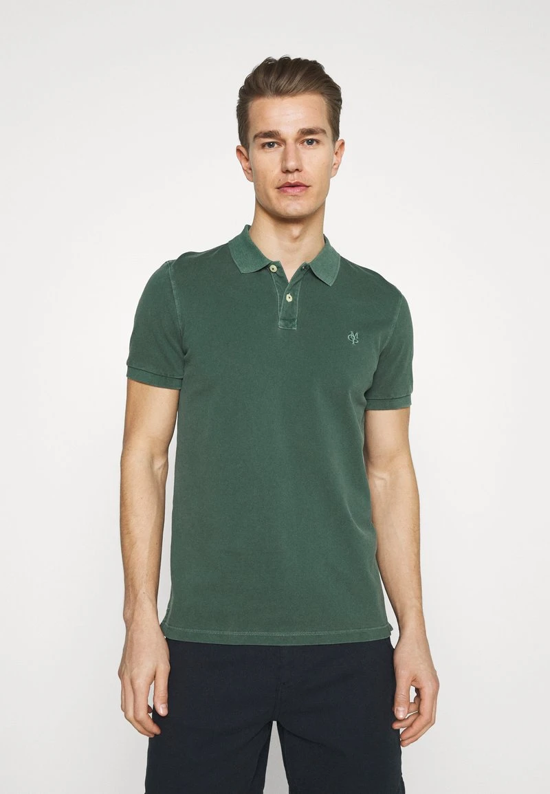 Marc O'Polo SHORT SLEEVE BUTTON PLACKET - Poloshirt - Mystic Green | Herren 1 Marc O'Polo SHORT SLEEVE BUTTON PLACKET - Poloshirt - Mystic Green | Herren