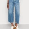Marc O'Polo TROUSERS HIGH WAIST CROPPED LENGTH - Flared Jeans - Tencel Wash | Damen