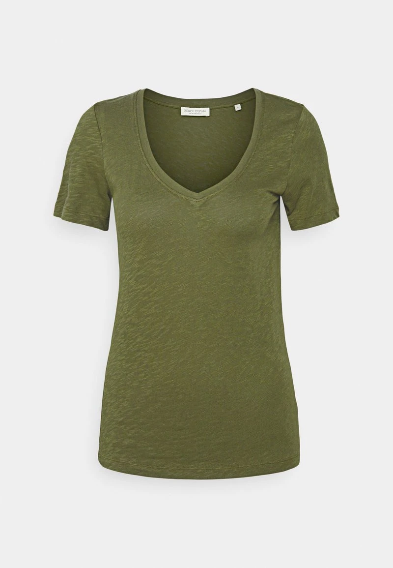 Marc O'Polo V NECK - T-Shirt Basic - Olive Grove | Damen 1 Marc O'Polo V NECK - T-Shirt Basic - Olive Grove | Damen